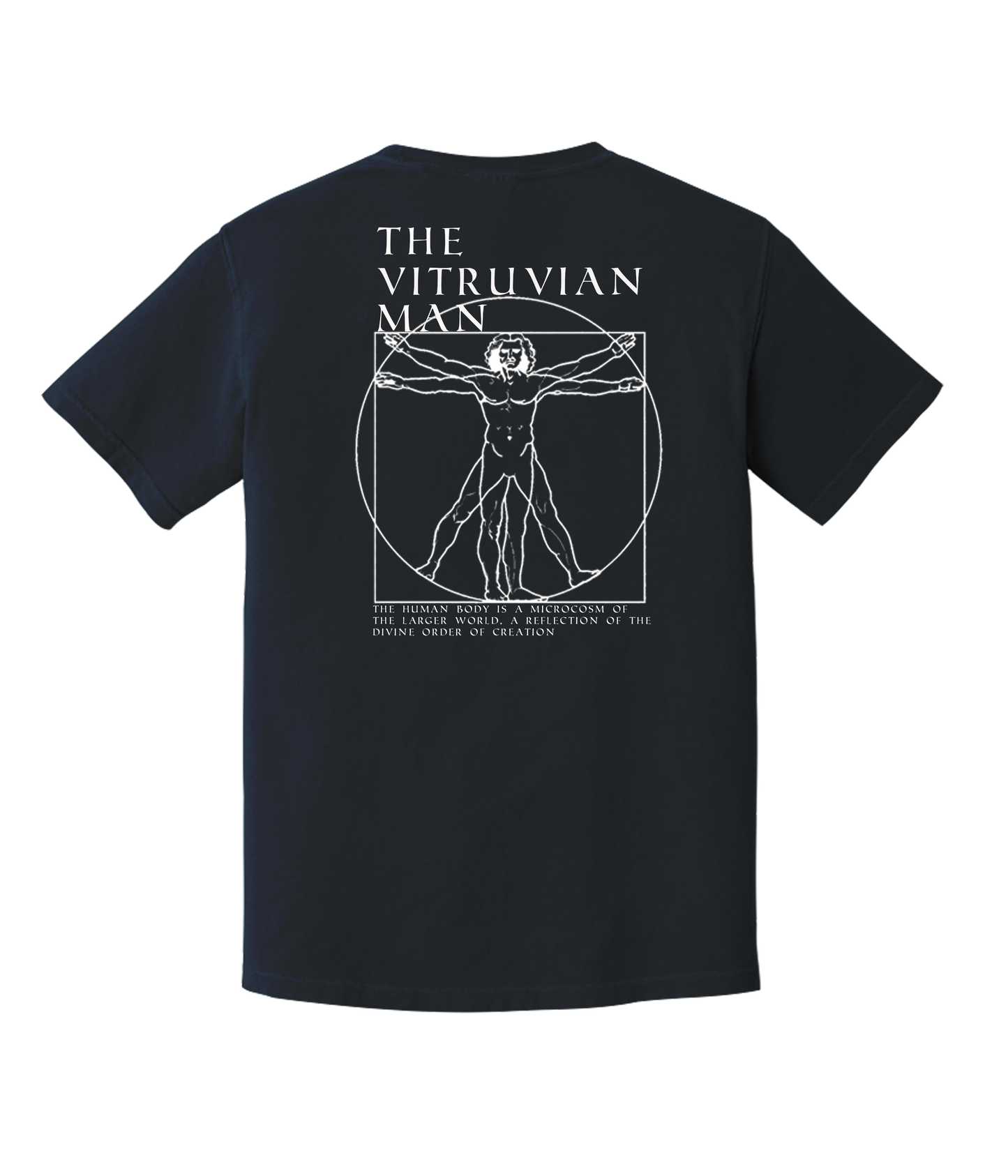 VITRUVIAN MAN TEE - BLACK