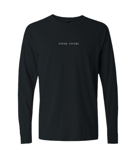 VITAM VIVERE LONG SLEEVE TEE - BLACK